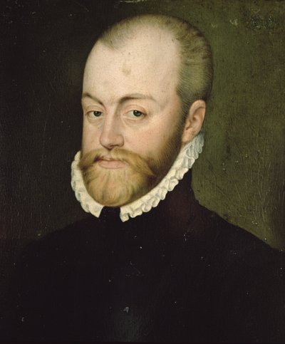 フィリップ2世の肖像（1527-1598）、スペイン王（キャンバスに油彩） 作： Lucas de Heere