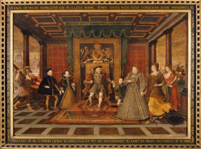 「ヘンリー8世の家族：チューダー継承のall話」、1572 作： Lucas de Heere