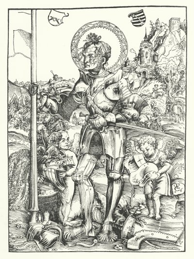 St.George (彫刻) 作： Lucas the Elder (after) Cranach