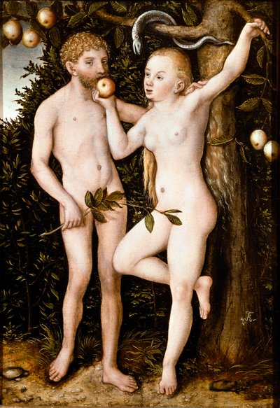 アダムとイブ（絵画 作： Lucas the Elder Cranach