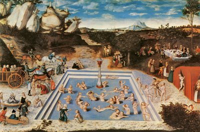 生命の泉」（油彩・キャンバス 作： Lucas the Elder Cranach