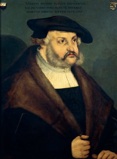 賢者として知られるザクセンのフレデリック3世（Torgau 作： Lucas the Elder Cranach