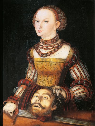 ホロフェルネスの首を持つジュディス 作： Lucas the Elder Cranach