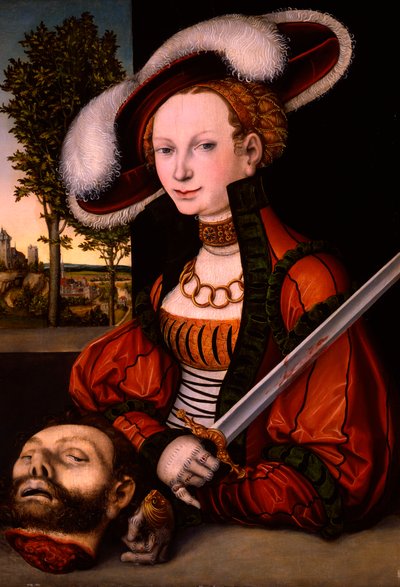 ホロフェルネスの首を持つユディット 作： Lucas the Elder Cranach