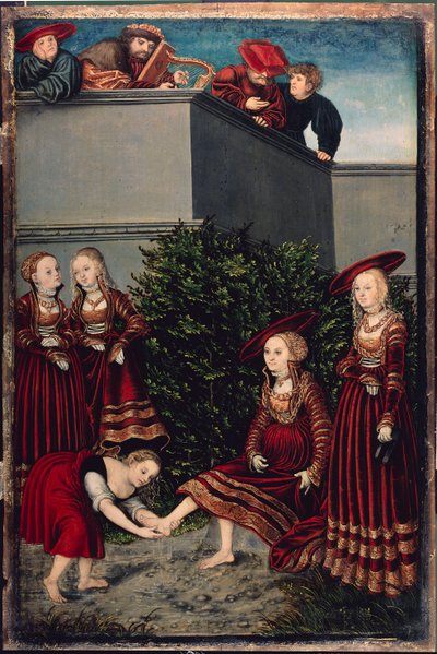 ダビデ王とバテシバ 作： Lucas the Elder Cranach