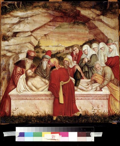 ルーカス・クラナッハ・ザ・エルダー（1472-1553）による木に描かれた「La mise au tombeau」（埋葬）16世紀プーシキン美術館、モスクワ 作： Lucas the Elder Cranach