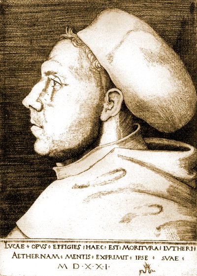 修道士としてのマルティン・ルーサー 作： Lucas the Elder Cranach