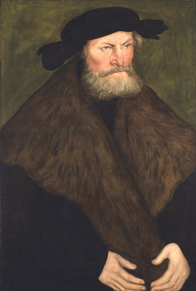 1528年 ザクセン敬虔公ヘンリーの肖像（油彩・パネル） 作： Lucas the Elder Cranach