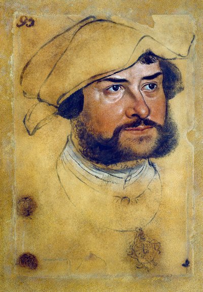 エルネスト・コンフェッサの肖像」ルーカス・クラナッハ（1472-1553）作、デッサン 作： Lucas the Elder Cranach