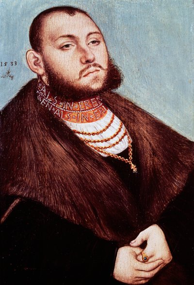 ザクセンのフレデリックの肖像（Torgau 作： Lucas the Elder Cranach