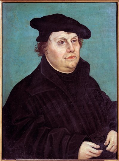 マルティン・ルター（1483-1546）の肖像 ドイツの宗教改革者。ルーカス・クラナッハの絵画（または旧 作： Lucas the Elder Cranach