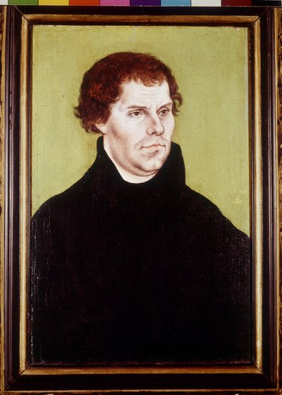 マルティン・ルター（1483～1546年）の肖像、カルナハの絵画 作： Lucas the Elder Cranach