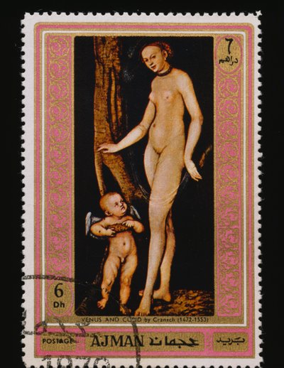 郵便切手 名画（ヌード）シリーズ 作： Lucas the Elder Cranach