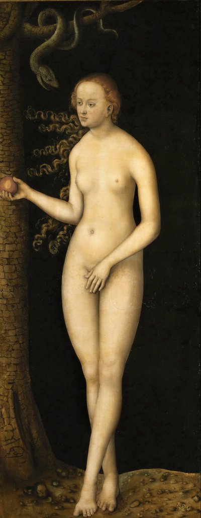 ルネッサンス：人間の堕落。パー・クラナッハ、ルーカス、ザ・エルダー（1472-1553）、約1510-1520年。木に油彩 作： Lucas the Elder Cranach