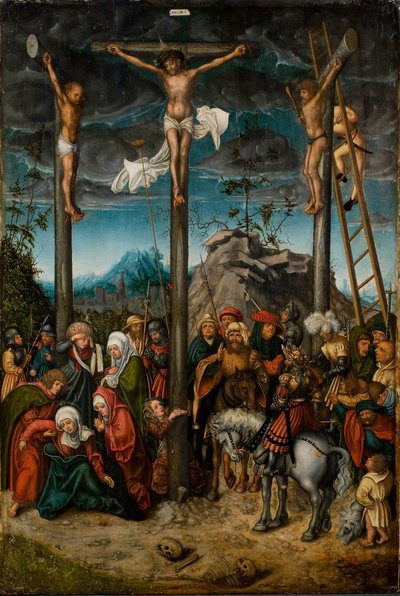 はりつけ、c。 1506-20（パネルに油彩） 作： Lucas the Elder Cranach