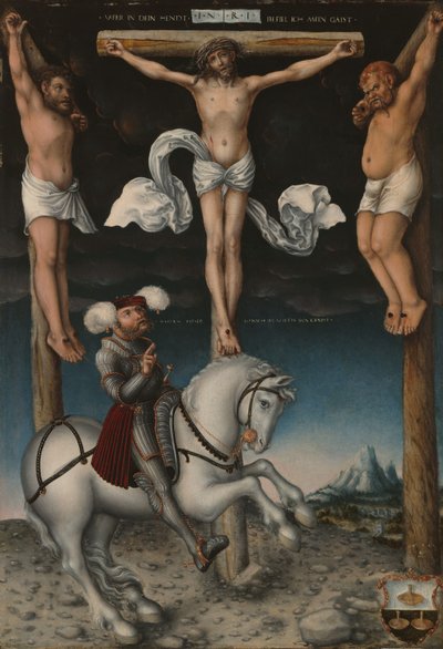 変換されたセンチュリオンによる十字架刑 作： Lucas the Elder Cranach