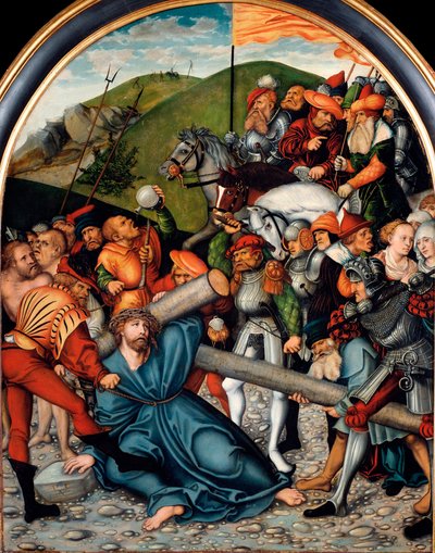 カルバリーへの登攀 ルーカス・クラナッハ長老（1472-1553）による絵画。1538.ディム。107x84 cm ウィーン。美術史博物館 作： Lucas the Elder Cranach
