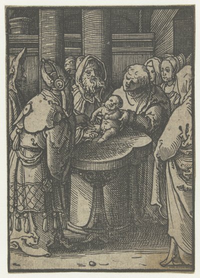 キリストの割礼 愚かな情熱（シリーズタイトル） 作： Lucas van Leyden (attributed to)