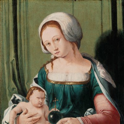 聖母子 マドンナと子供 作： Lucas van Leyden (attributed to)