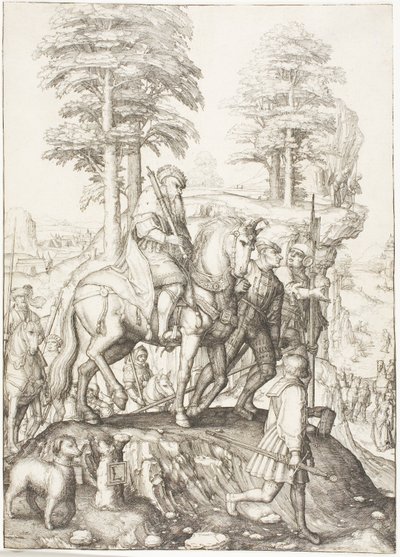 デビッドの前のアビゲイル 作： Lucas van Leyden
