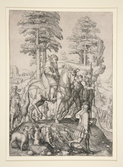 デビッドの前のアビゲイル 作： Lucas van Leyden