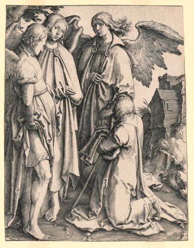 アブラハムと三人の天使 作： Lucas van Leyden