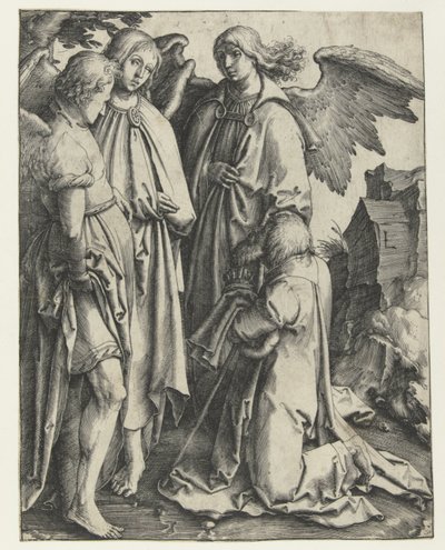 アブラハムと三人の天使 作： Lucas van Leyden