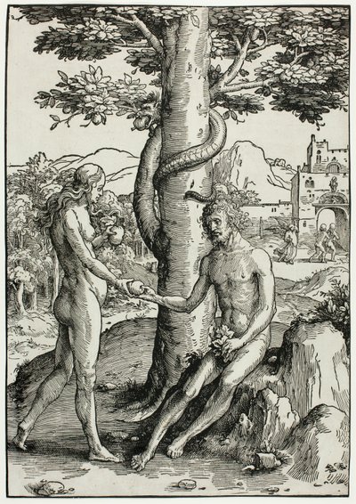 アダムとイブ (人間の堕落) 作： Lucas van Leyden