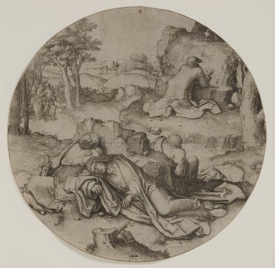 庭の苦悶 作： Lucas van Leyden