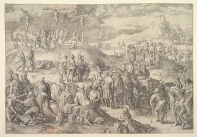 Calvary Golgotha, 1517年。 作： Lucas van Leyden