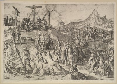 カルバリーゴルゴタ、1517年。 作： Lucas van Leyden