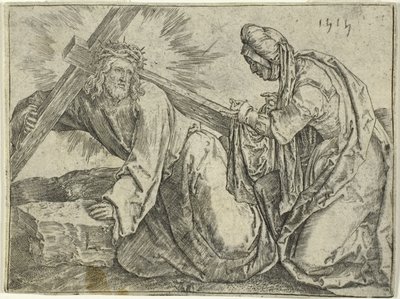 十字架を背負うキリスト 作： Lucas van Leyden