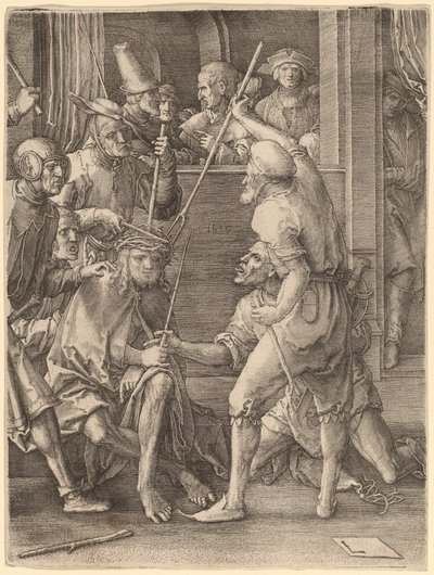 いばらの冠をかぶったキリスト 作： Lucas van Leyden