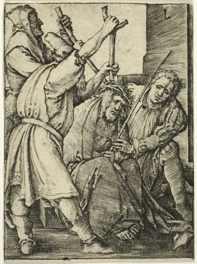 いばらの冠をかぶったキリスト 作： Lucas van Leyden