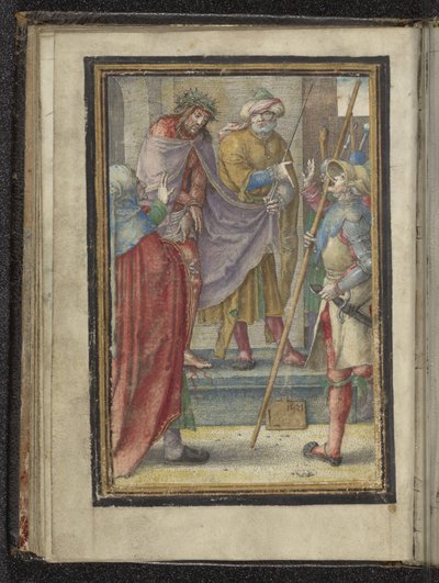 人々に示されたキリスト (Ecce Homo) キリストの受難（シリーズタイトル） 作： Lucas van Leyden