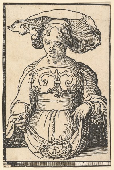 デルフィックシビル、シビルスのシリーズ、ca。 1530年。 作： Lucas van Leyden