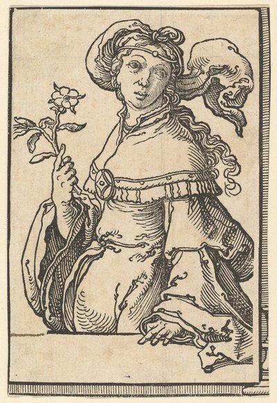 シビルスのシリーズからのエリスリアンシビル、ca。 1530年。 作： Lucas van Leyden