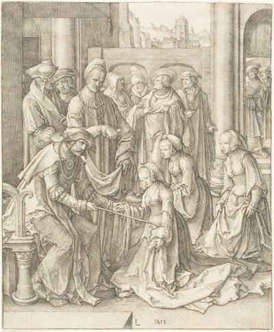 アハシュエロスの前のエステル 作： Lucas van Leyden