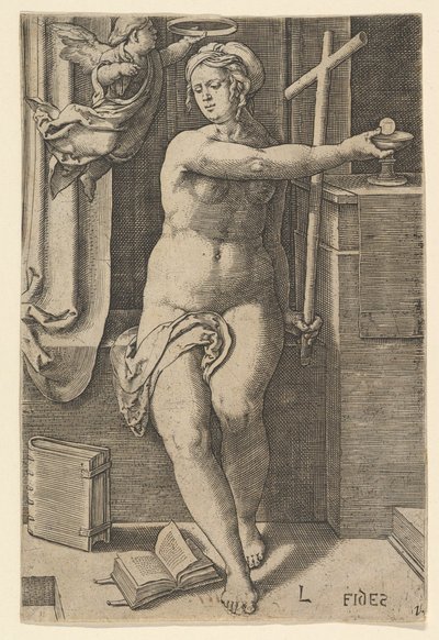 フェイスファイズ、シリーズ「7つの美徳」、1530年。 作： Lucas van Leyden