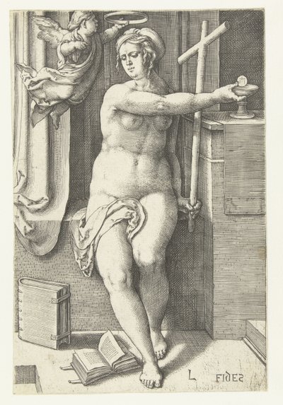 信じる フィデス (オブジェクトのタイトル) 七つの美徳（シリーズタイトル） 作： Lucas van Leyden