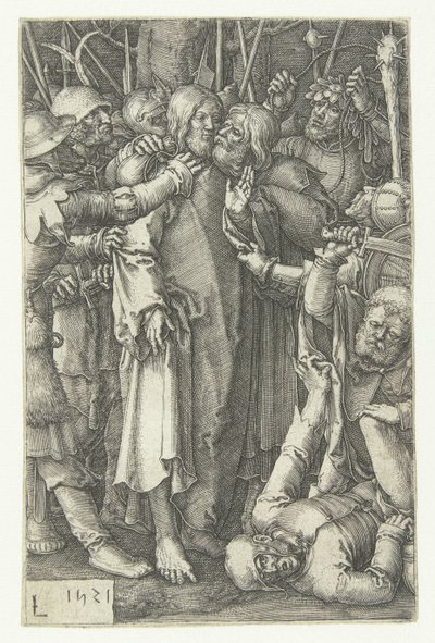 キリストの捕獲 小さな情熱（シリーズタイトル） 作： Lucas van Leyden