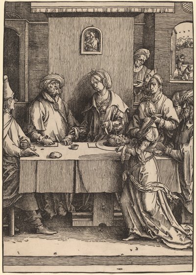 ヘロデとヘロデヤ 作： Lucas van Leyden