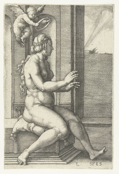 ヒープ Spes (オブジェクトのタイトル) 七つの美徳（シリーズタイトル） 作： Lucas van Leyden