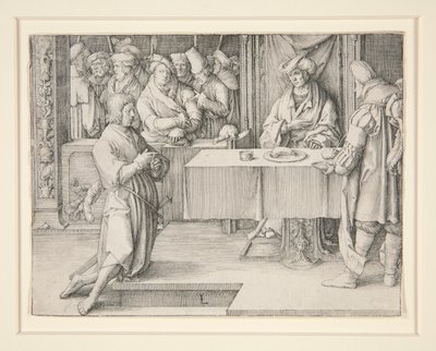 ファラオを解釈するヨセフ 作： Lucas van Leyden