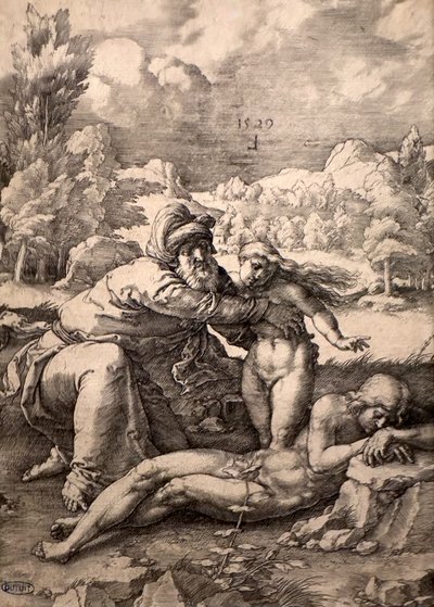 イブの創造 作： Lucas van Leyden