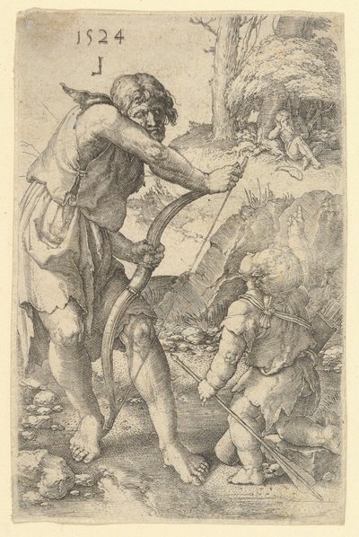 ラメックとカイン、1524年。 作： Lucas van Leyden