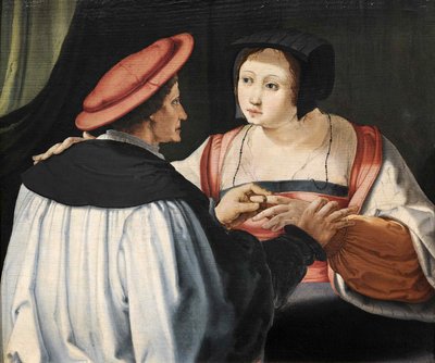 レフィアンセザフィアンセ、c。 1525。 作： Lucas van Leyden