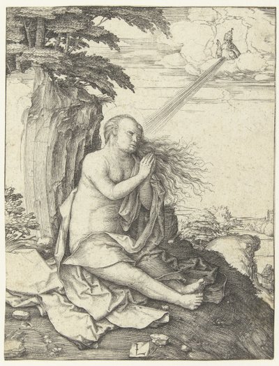 砂漠のマグダラのマリア 作： Lucas van Leyden