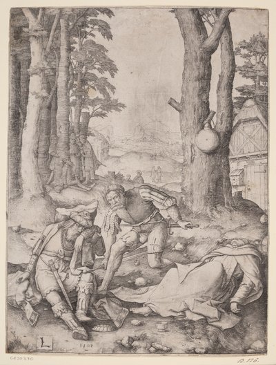 ムハンマドと修道士セルギウス 作： Lucas van Leyden