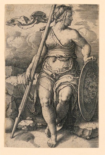 パラス・アテナ（ミネルバ） 作： Lucas van Leyden